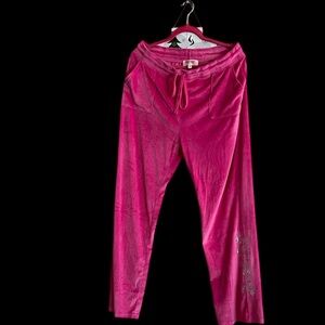 Juicy Couture Fuchsia Velour Lounge Pants